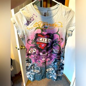 women Ed hardy shirt